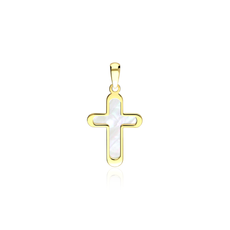 Cruz Oro 18k y Nácar "Merary"