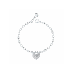 Pulsera Guess Crazy In Love Acero Corazón JUBB05214JWRHS