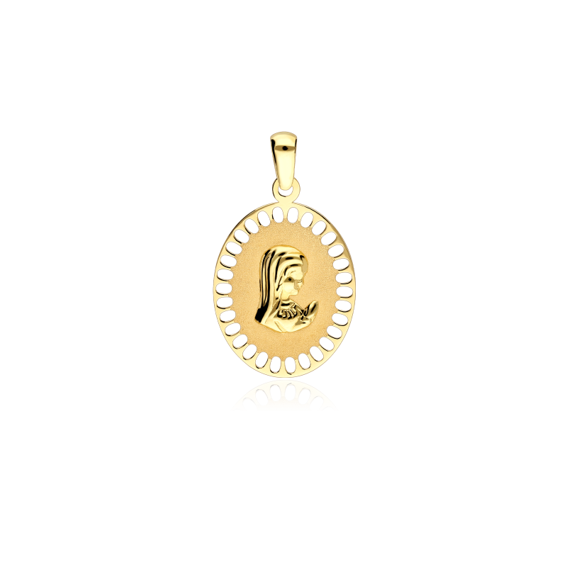 Medalla Virgen niña Oro 18k