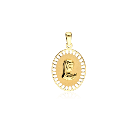 Medalla Virgen niña Oro 18k