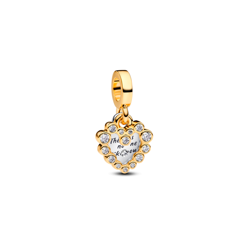 Charm Pandora Doble Corazón Brillante 763765C01