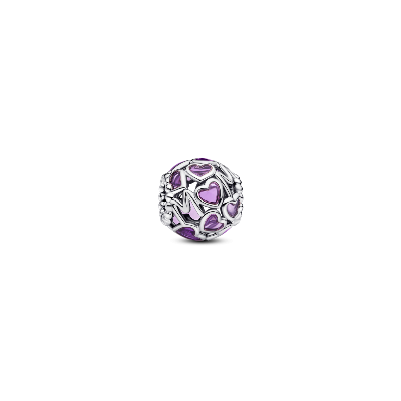 Charm Pandora Corazones Mamá Filigrana Morado 793772C01
