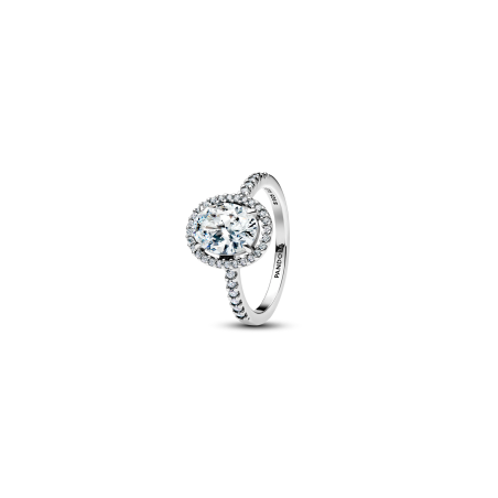 Anillo Pandora Halo Ovalado Brillante 193777C01