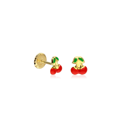 Pendientes Oro 18k "Cherry"