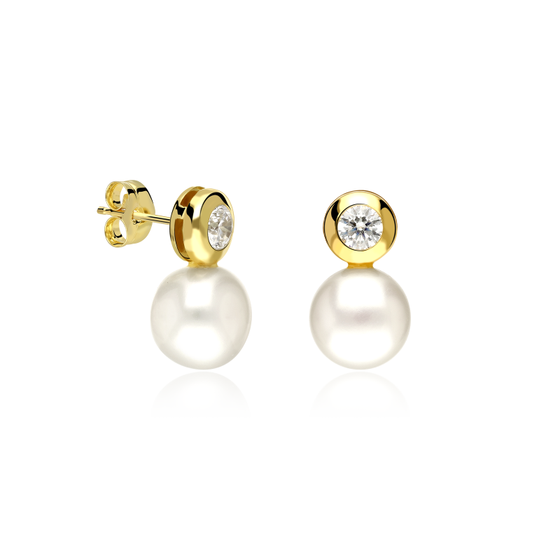 Pendientes Oro 18k y Perlas cultivadas "Farkhana"