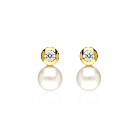 Pendientes Oro 18k y Perlas cultivadas "Farkhana"