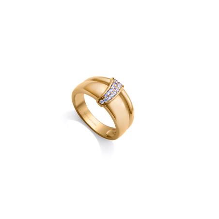 Anillo Viceroy Plata Baño Oro Simil Doble 9150A01