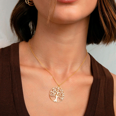 Collar Viceroy Plata Baño Oro Árbol De La Vida 9148C100-30