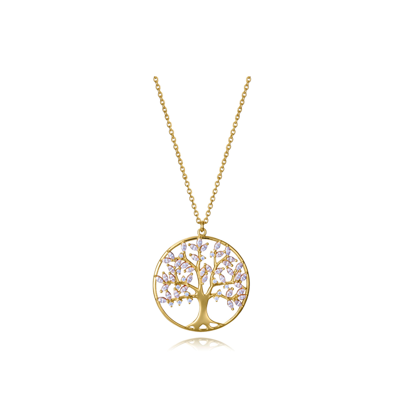 Collar Viceroy Plata Baño Oro Árbol De La Vida 9148C100-30
