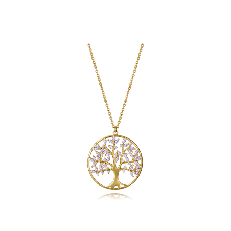 Collar Viceroy Plata Baño Oro Árbol De La Vida 9148C100-30