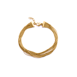 Pulsera Viceroy Acero Dorado Cadena Múltiple 75397P01012