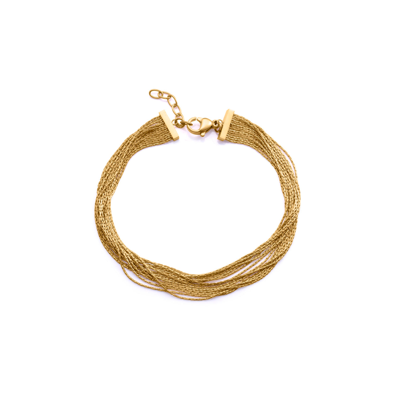 Pulsera Viceroy Acero Dorado Cadena Múltiple 75397P01012