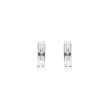 Pendientes "Shanté" Oro 18k y circonita