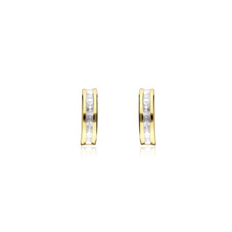 Pendientes Oro 18k y circonitas "Shanté"