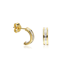 Pendientes Oro 18k y circonitas "Shanté"