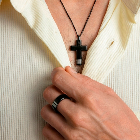 Anillo Viceroy Acero Negro 75403A02
