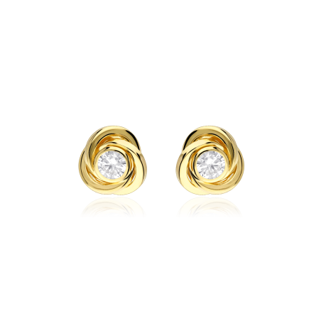 PENDIENTES "NODI" ORO AMARILLO 18K