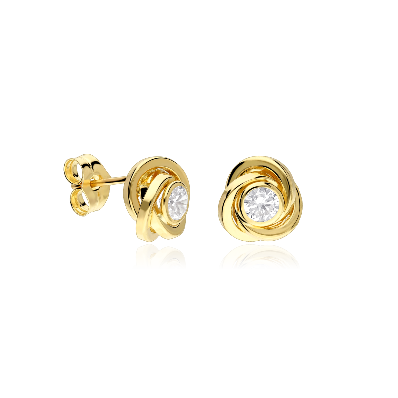 PENDIENTES "NODI" ORO AMARILLO 18K
