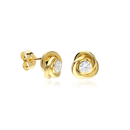 PENDIENTES "NODI" ORO AMARILLO 18K