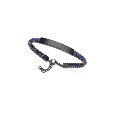 Pulsera Viceroy Acero Y Cordón Azul Entrelazado 14302P01013
