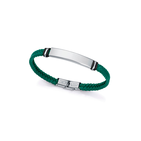 Pulsera Viceroy Acero Y Piel Verde 15180P01016