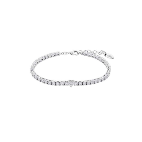 Pulsera Lotus Silver Corazón Y Circonitas LP3762-2/1