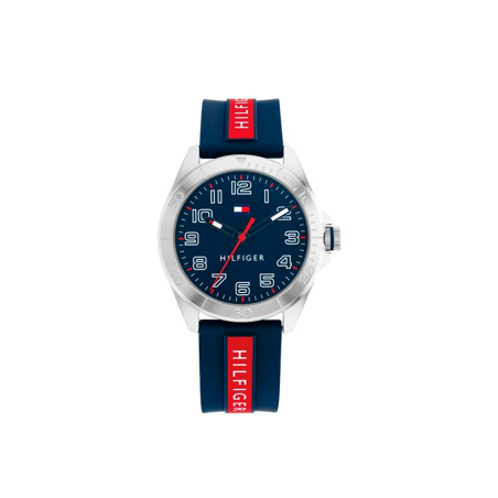 Reloj Tommy Hilfiger Niño Acero Correa Azul Y Rojo 1720019