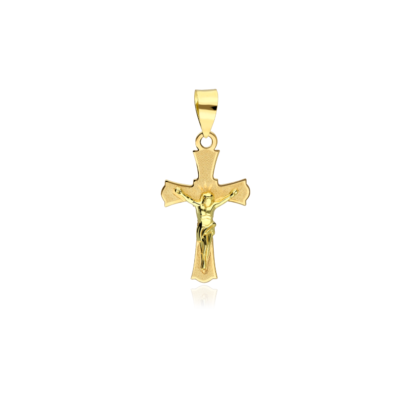 Cruz mediana Oro 18k con Cristo