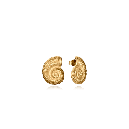 Pendientes Viceroy Acero Dorado Caracola 75401E01012