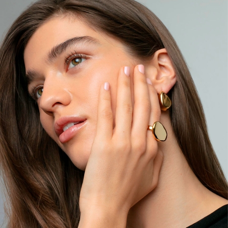 Anillo Viceroy Acero Dorado Plano 14293A01612