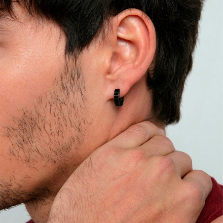 Pendientes Viceroy Acero Negro Criolla 14305E01010