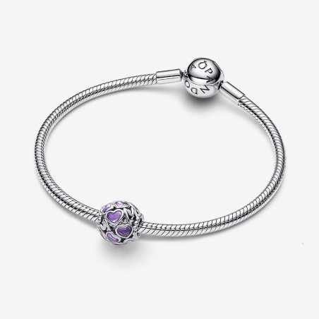 Charm Pandora Corazones Mamá Filigrana Morado 793772C01