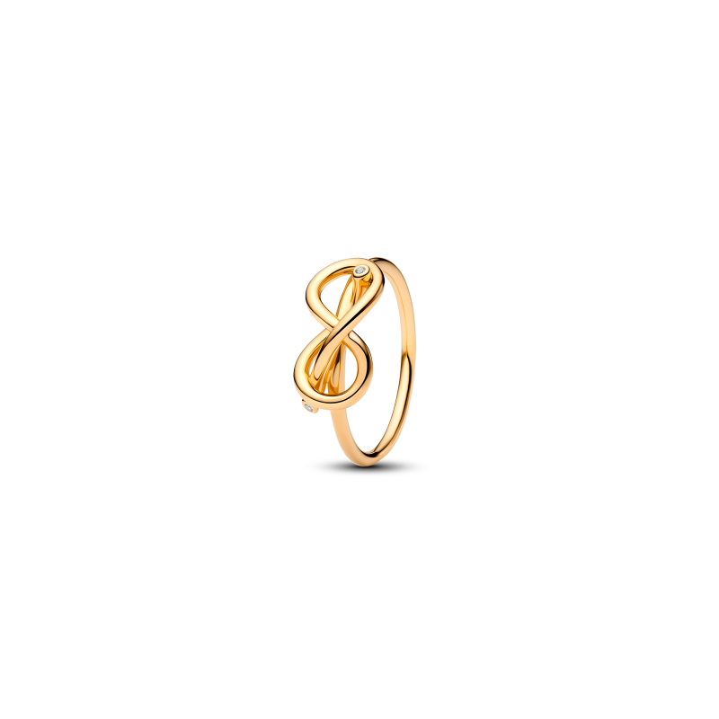Anillo Pandora Nudo Infinito Dorado 163759C01