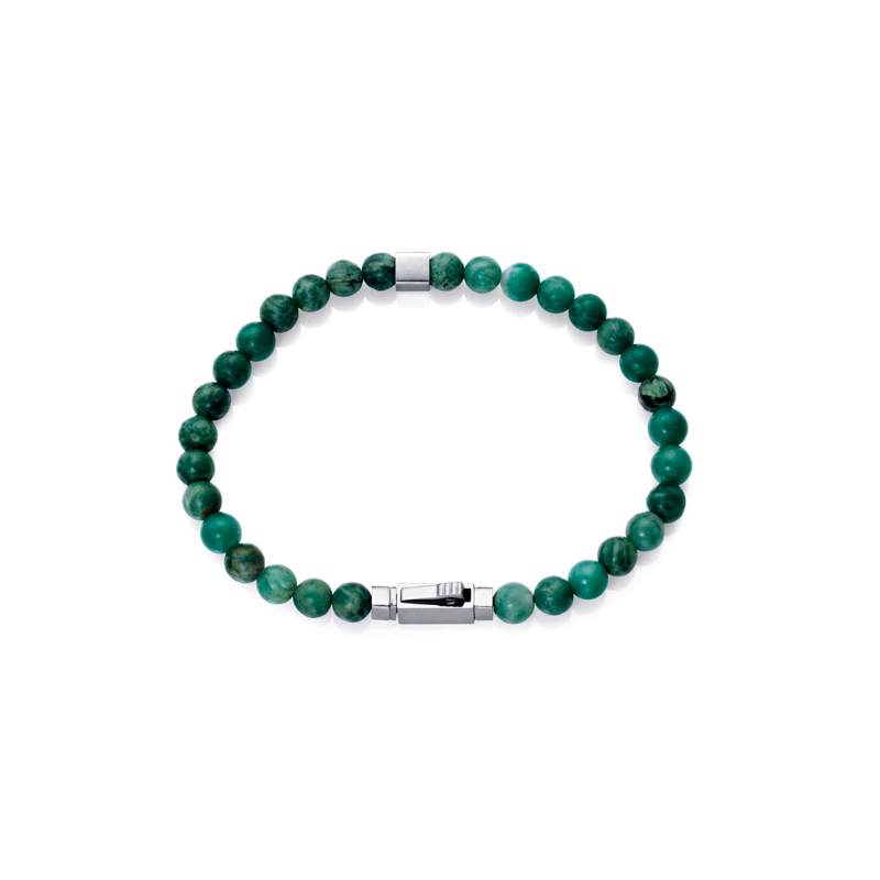 Pulsera Viceroy Acero Y Piedras Naturales Verdes 15178P01016
