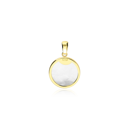 Medalla Oro 18k y nácar 12mm "Calpe"