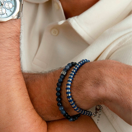 Pulsera Viceroy Acero Y Piedras Naturales Azules 15178P01000