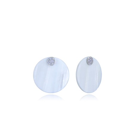 Pendientes Viceroy Plata Baño Rodio Y Madreperla 13241E000-90