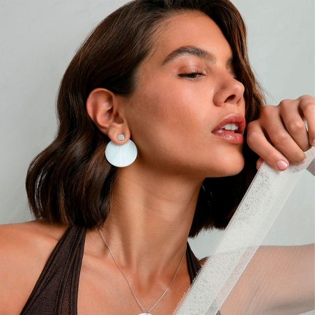 Pendientes Viceroy Plata Baño Rodio Y Madreperla 13241E000-90