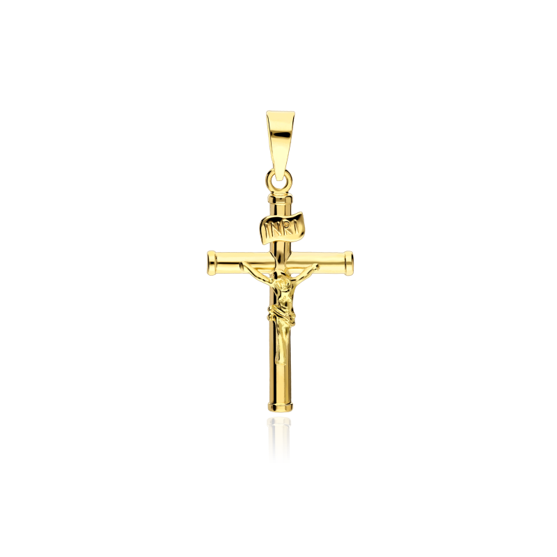 Colgante Cruz Oro 18k "Azahar"
