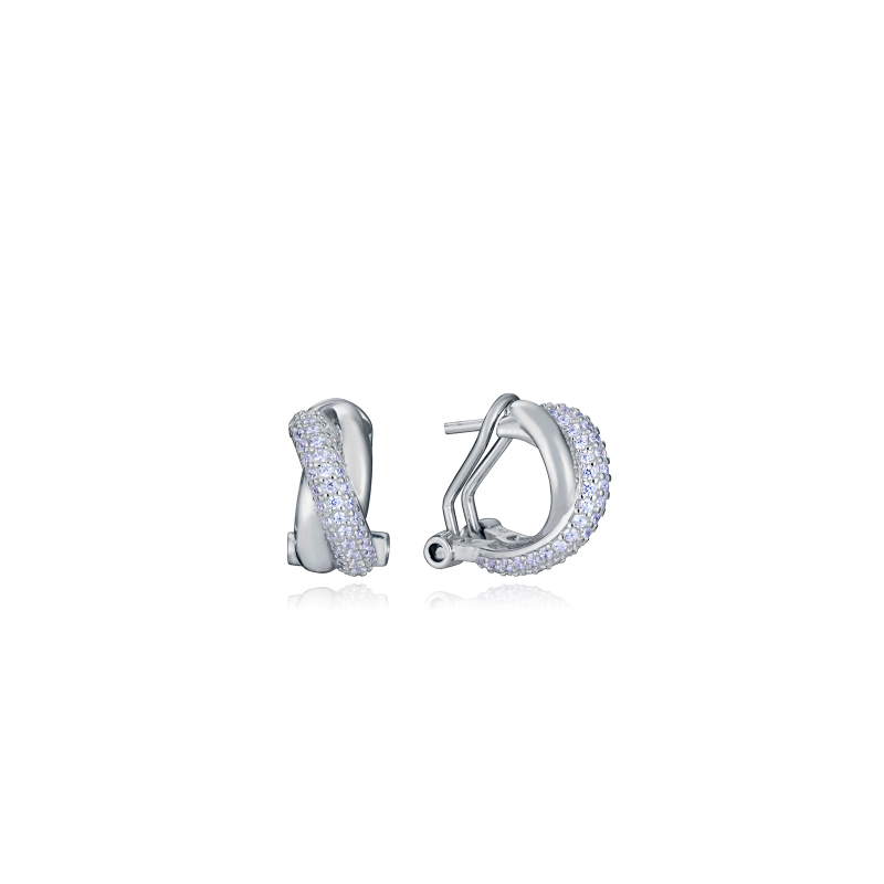 Pendientes Viceroy Plata Baño Rodio Y Circonitas 2330E000-30