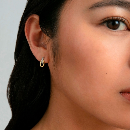 Pendientes Viceroy Plata Baño Rodio Bicolor 9158E100-30