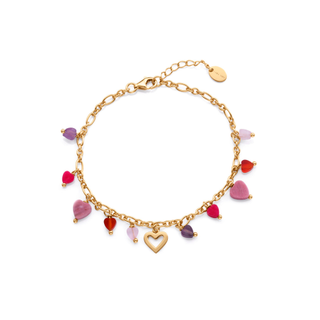 Pulsera Viceroy Baño Oro Piedras Naturales Corazón 13246P100-47