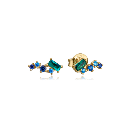 Pendientes Viceroy Baño Oro Y Circonitas 13239E100-32