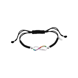 Pulsera Lotus Silver Ajustable Circonitas Colores Mamá LP3213-2/6