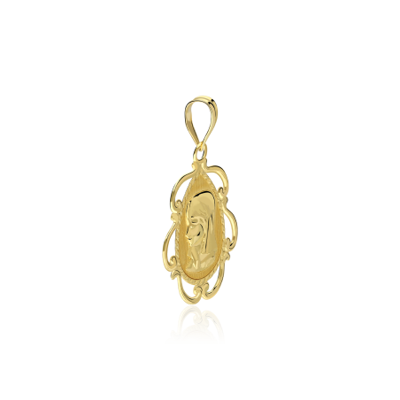 Medalla Oro 18k "Virgen Niña con velo"