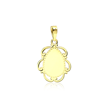 Medalla Oro 18k "Virgen Niña con velo"