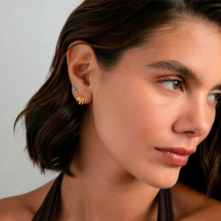 Pendientes Viceroy Baño Oro Y Circonitas 13239E100-39