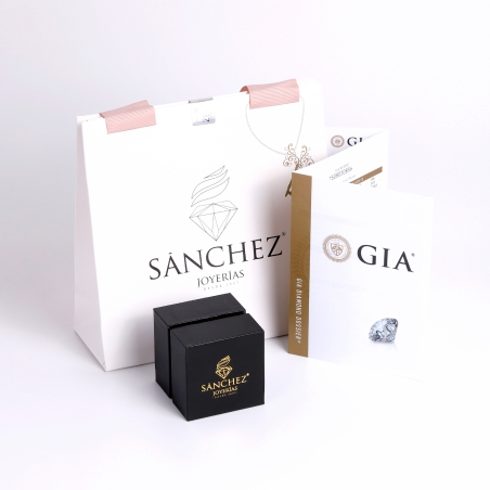 Anillo Oro 18k y diamante VS2 0.51cts "Roma" - Joyerías Sánchez