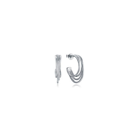 Pendientes Viceroy Plata Baño Rodio Aro Abiertos 9156E000-00