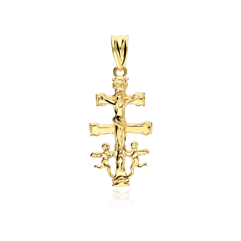Colgante cruz Oro 18k 32mm "Caravaca" Colgante cruz Oro 18k 32mm "Caravaca"